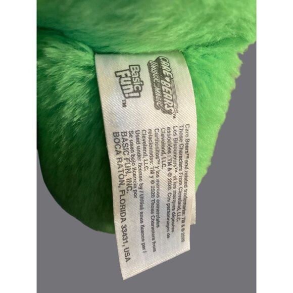 Care Bears Good Luck Bear Plush Toy 13" Green With Shamrock Belly By Basic Fun - Picture 3 of 14